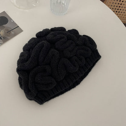 Brain Flower knitted dome hat in imitation cashmere for women
Cozy winter hat in pink, beige, black, or green
Windproof and stylish knitted dome hat for cold days
Soft and warm dome hat for casual winter wear