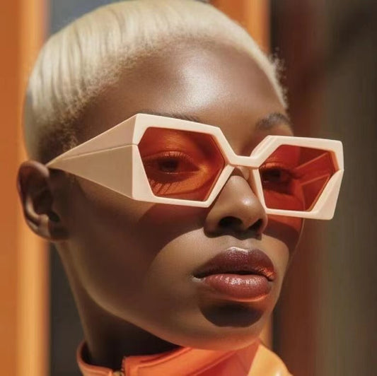 Quadrilateral sunglasses with lightweight durable frame for men and women