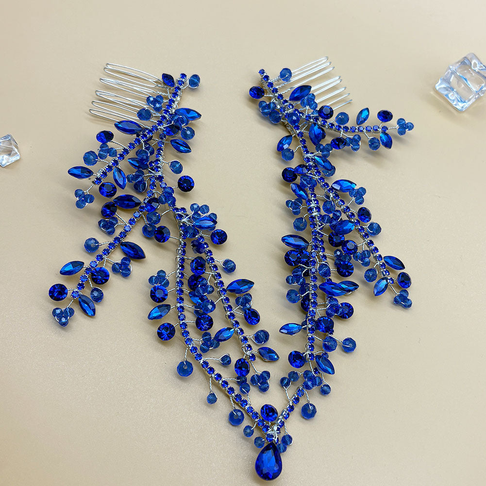 Handmade rhinestone forehead chain floral hair accessory
Double comb jeweled headpiece for women
Sparkling floral hair clip with rhinestones
Elegant forehead ornament in multiple colors