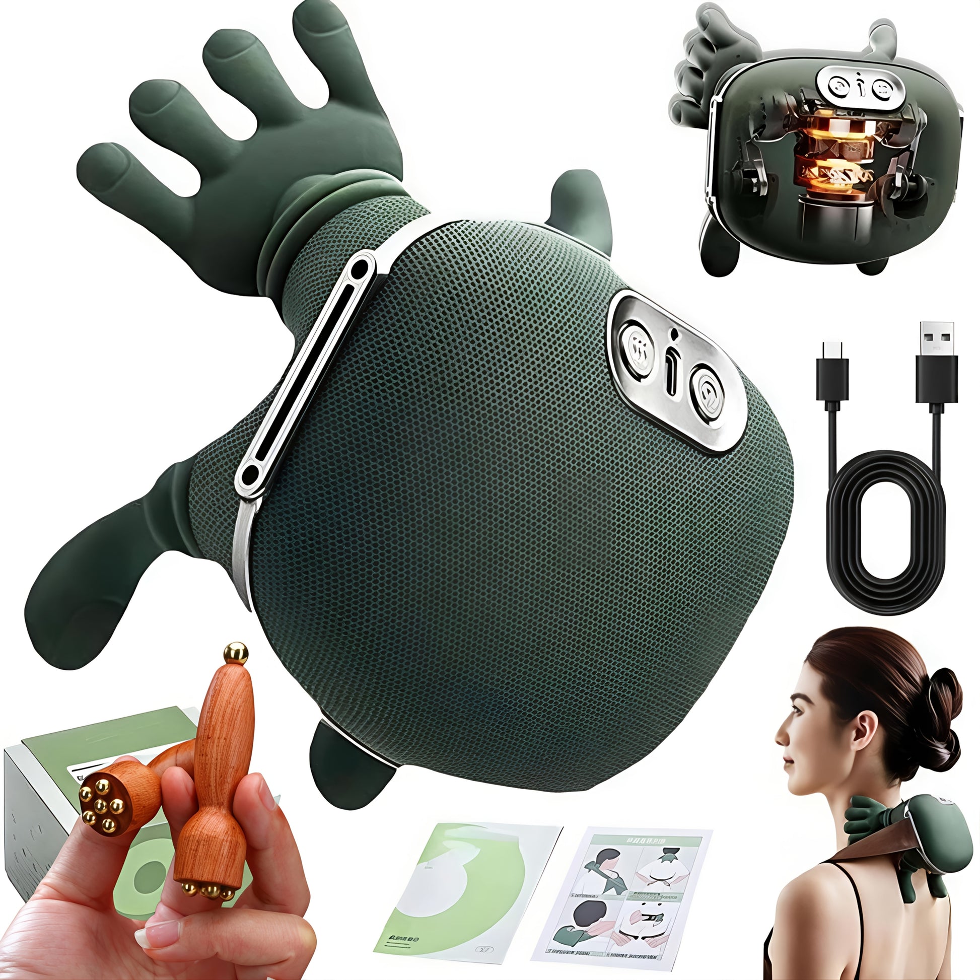 bionic hand smart massager neck and shoulder relief
full body massage shawl deep tissue muscle relaxer
electric body massager wrap for back and waist pain
handheld style smart massager for home relaxation