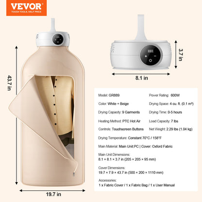 Portable clothes dryer with heated drying bag for travel and small spaces
Compact PTC heated clothes drying system with portable dryer bag
Travel clothes dryer for apartments, dorms, and hotel use
Lightweight portable laundry dryer with fast heating technology