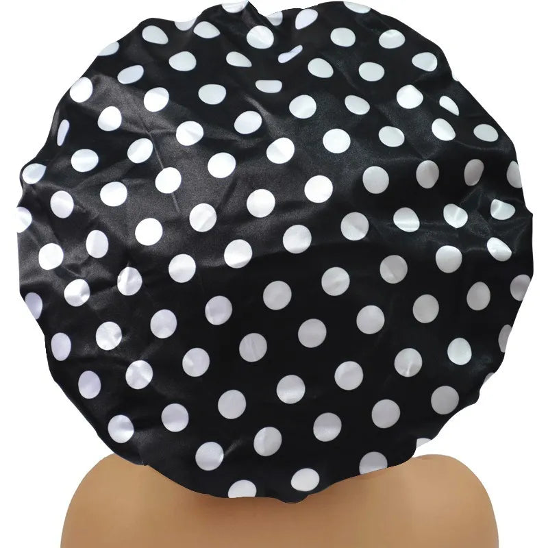 Gorro de ducha 3 en 1 XL – Impermeable, absorbente y suave con el cabello