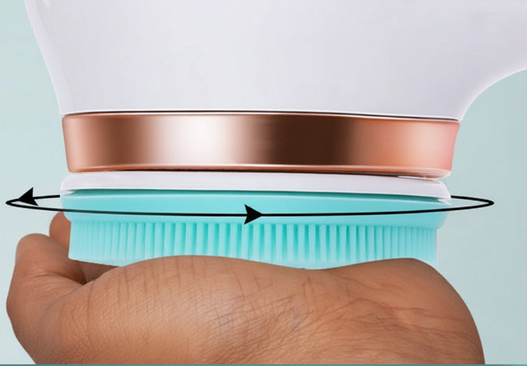 Rechargeable rotating bath brush with 4 interchangeable heads for body care
Waterproof electric shower scrubber with long handle and 2 speed settings
Exfoliating body brush with rotating head for deep cleansing and massage
Cordless bath brush set for shower skincare and spa-like body treatment