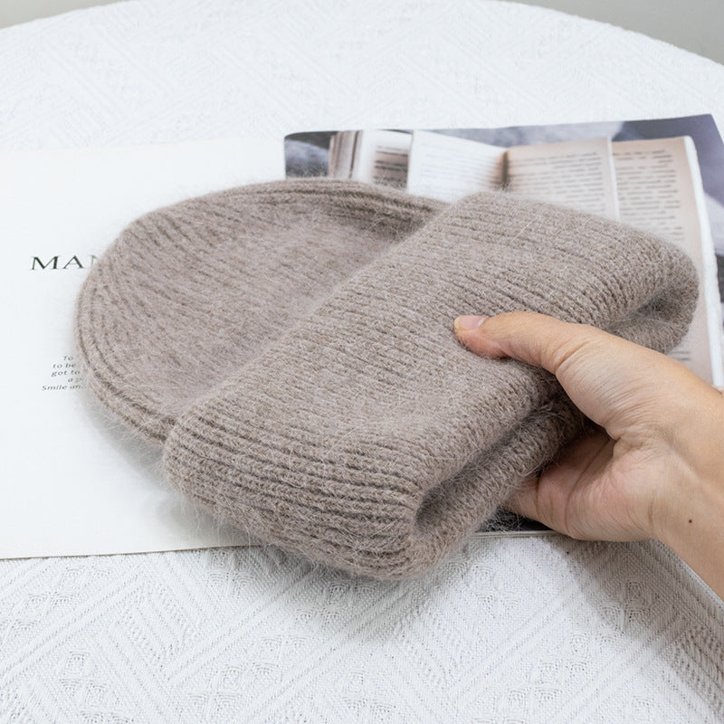 Sombrero de piel de conejo para mujer