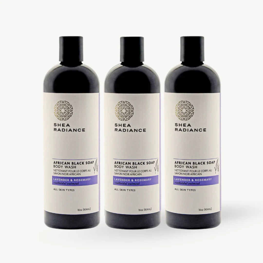 African Black Soap Body Wash with Colloidal Oatmeal for Dry & Sensitive Skin