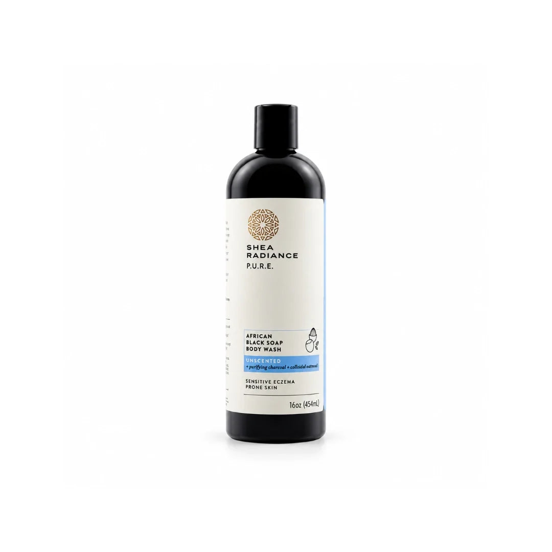 African Black Soap Body Wash with Colloidal Oatmeal for Dry & Sensitive Skin