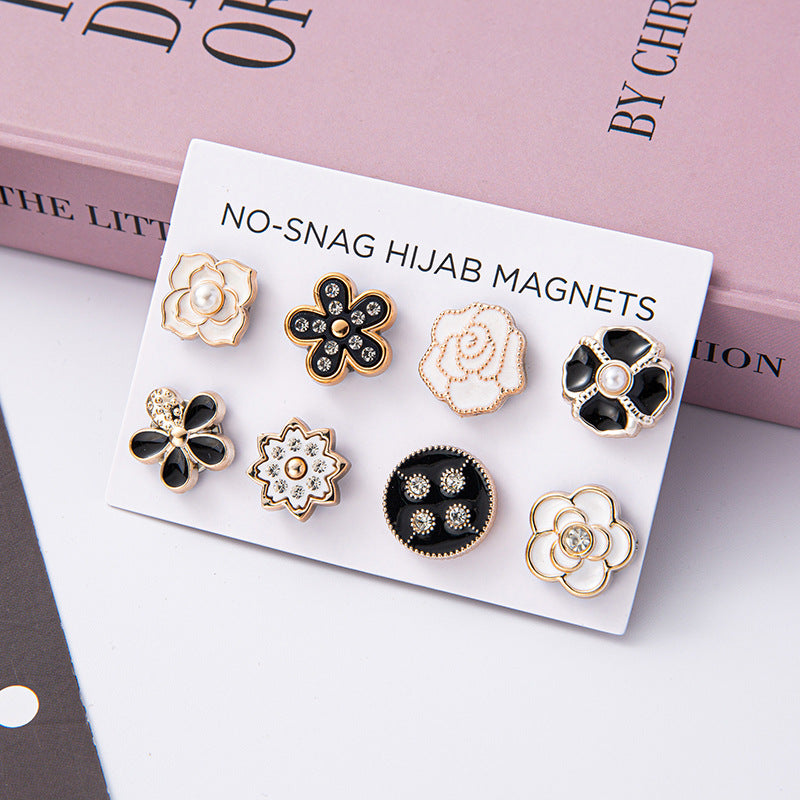 Versatile Allure Floral Magnetic Hijab Clasp (MAC338)