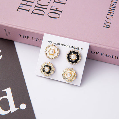 Versatile Allure Floral Magnetic Hijab Clasp (MAC338)