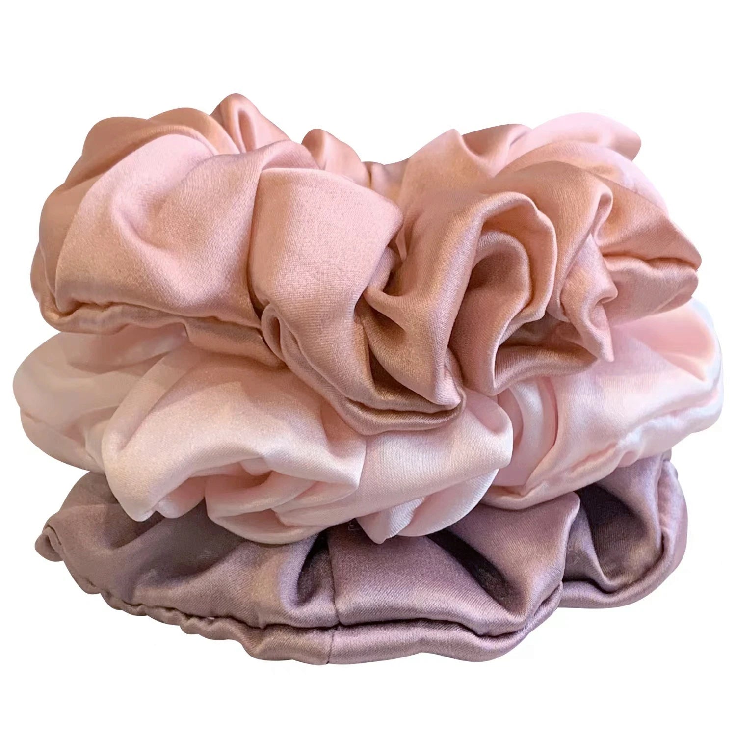 silk hair scrunchies soft elastic hair ties set
22 momme silk scrunchie gentle on hair
silk hair tie preventing breakage and frizz
large silk scrunchies for women hair styling