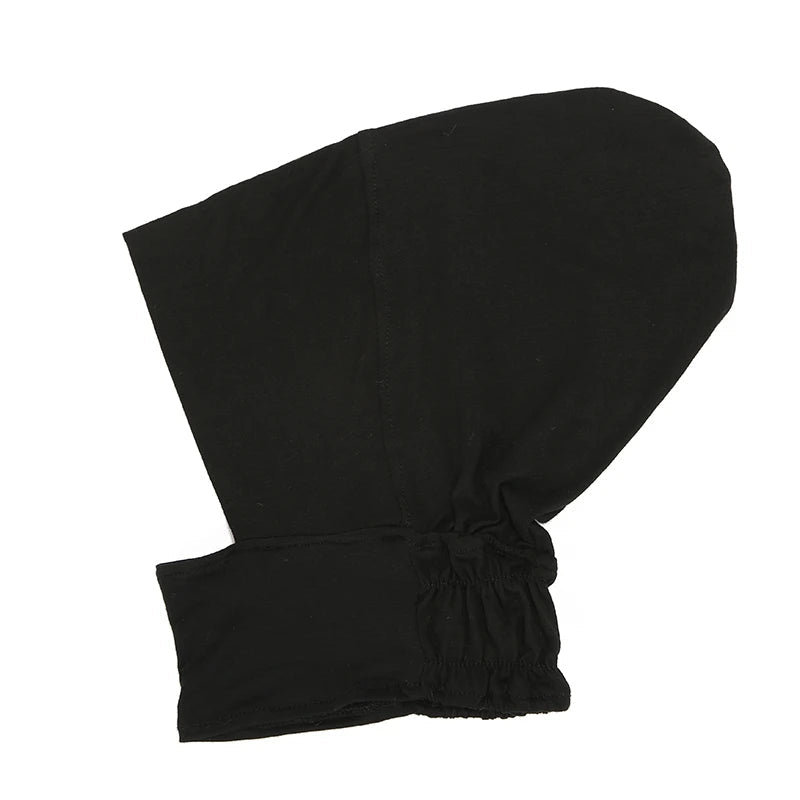 Plain tube hijab bonnet for everyday wear
Breathable inner hijab cap with snug fit
