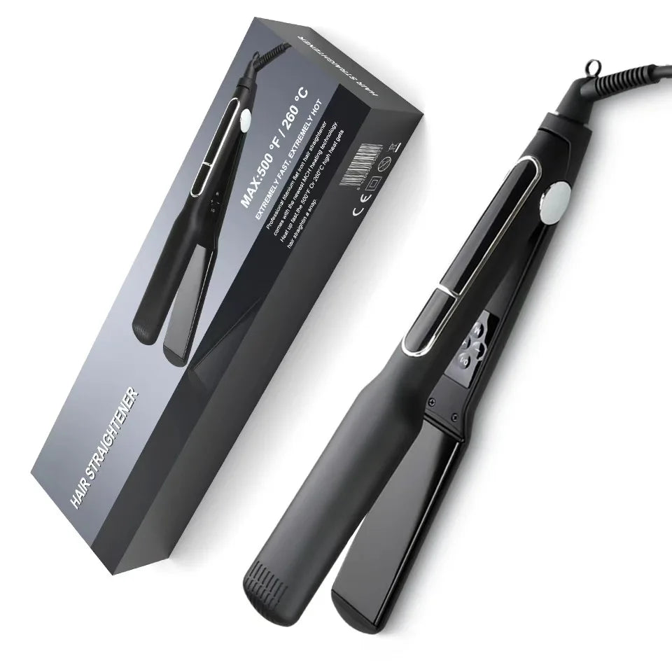 Professional Ceramic Hair Straightener with LCD Display