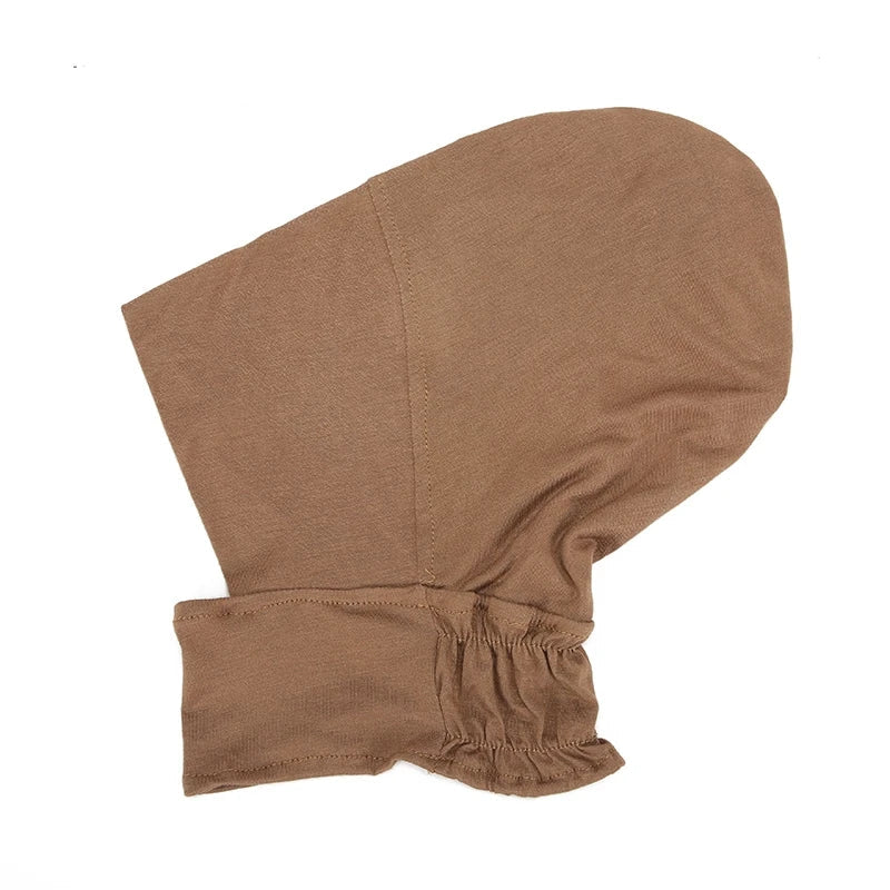 Stretchy jersey hijab cap worn under headscarf
Soft cotton underscarf for secure hijab styling
Plain tube hijab bonnet for everyday wear
Breathable inner hijab cap with snug fit
Muslim underscarf cap for all season comfort