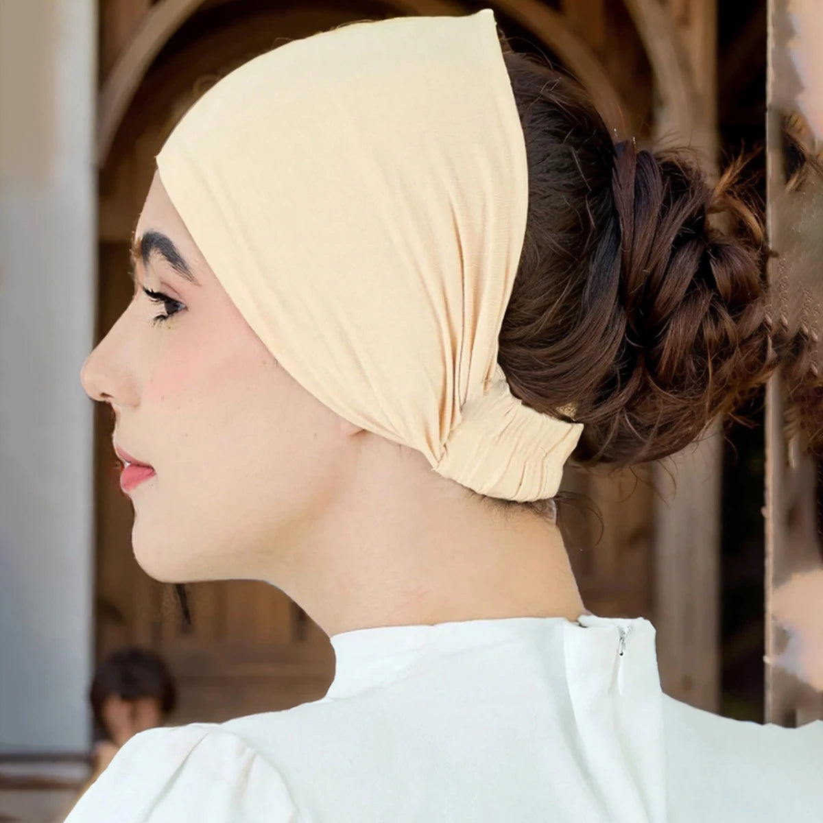 soft stretch hijab underscarf cap turban bonnet
muslim underscarf cap secure fit head covering
breathable hijab cap for all day comfort
elastic turban bonnet for smooth hijab layering