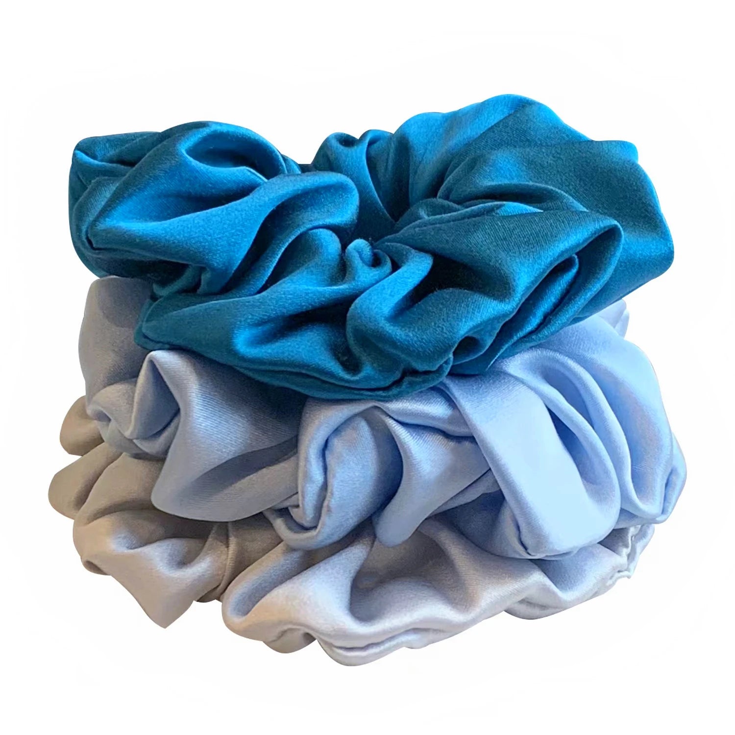 silk hair scrunchies soft elastic hair ties set
22 momme silk scrunchie gentle on hair
silk hair tie preventing breakage and frizz
large silk scrunchies for women hair styling