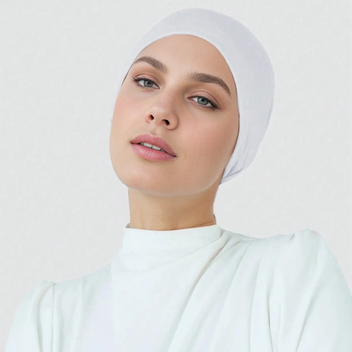 soft stretch hijab underscarf cap turban bonnet
muslim underscarf cap secure fit head covering
breathable hijab cap for all day comfort
elastic turban bonnet for smooth hijab layering