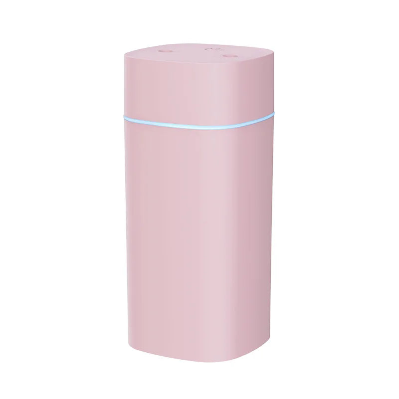 Dual nozzle USB humidifier portable quiet mist diffuser
600ml per hour humidifier strong mist air humidifier device
Portable humidifier for bedroom office and car use
USB powered humidifier with dual spray function
Quiet air humidifier with essential oil diffuser feature
Compact humidifier improving air moisture and comfort
