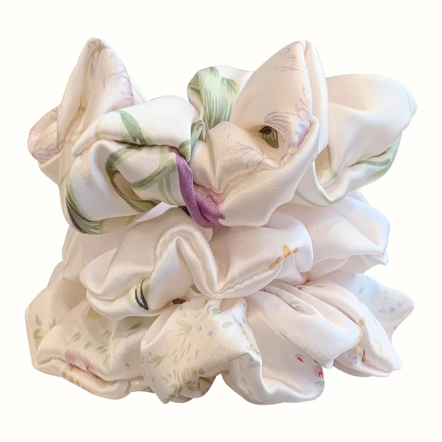 silk hair scrunchies soft elastic hair ties set
22 momme silk scrunchie gentle on hair
silk hair tie preventing breakage and frizz
large silk scrunchies for women hair styling
