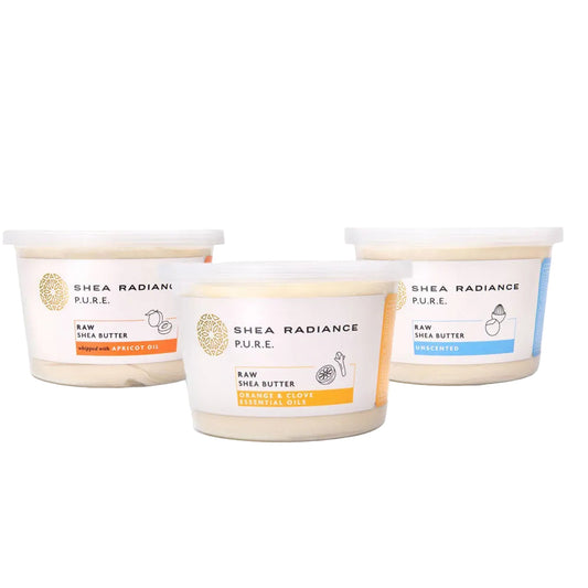 Manteca de karité cruda sin refinar para piel y cabello secos