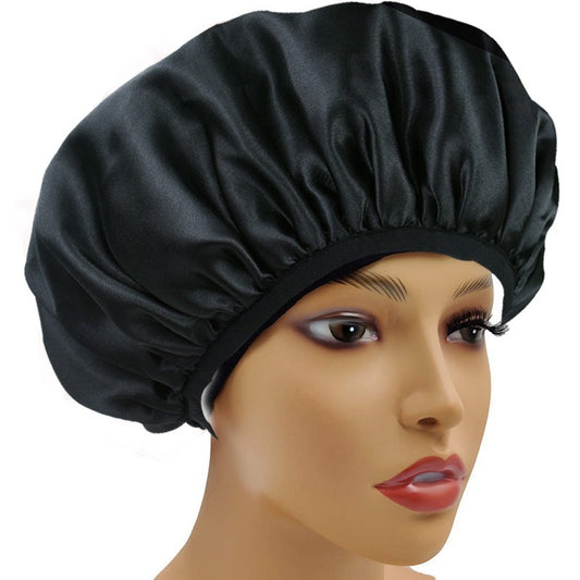 Satin Shower Cap | Sleep & Shower Hair Protection