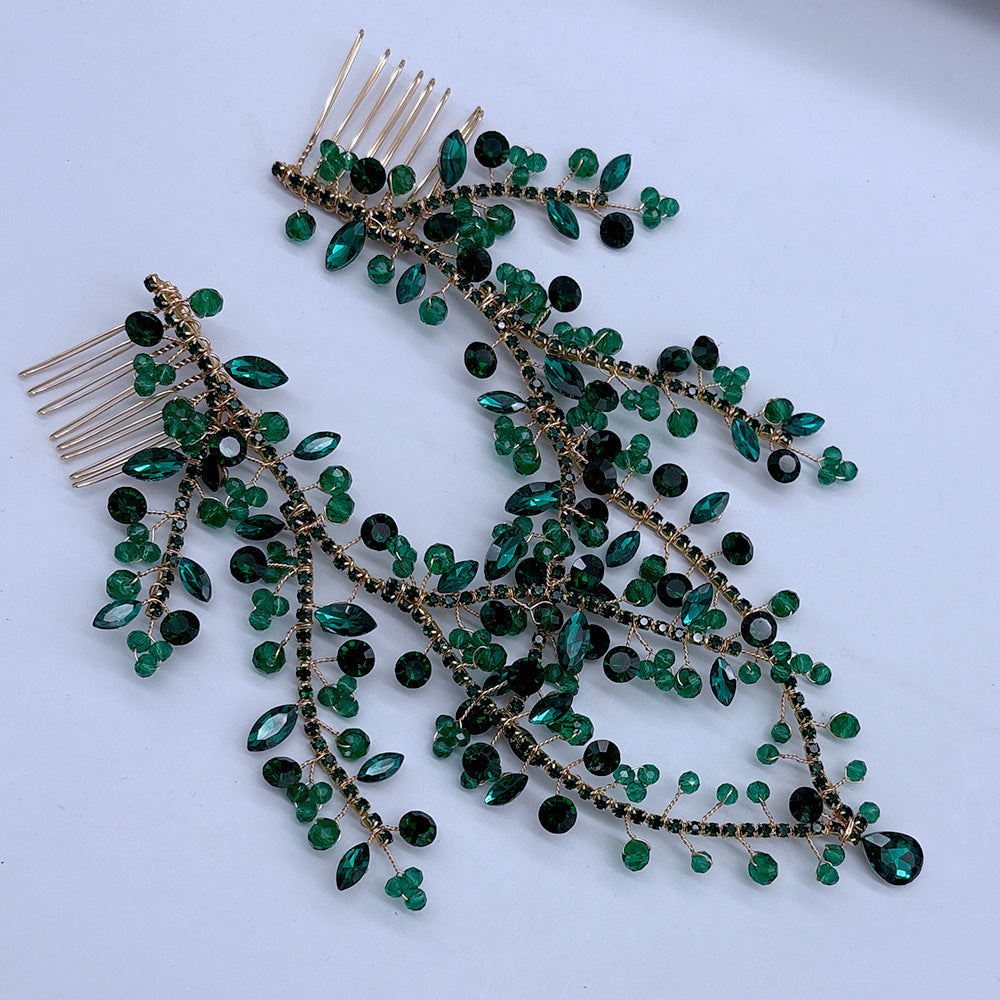 Handmade rhinestone forehead chain floral hair accessory
Double comb jeweled headpiece for women
Sparkling floral hair clip with rhinestones
Elegant forehead ornament in multiple colors