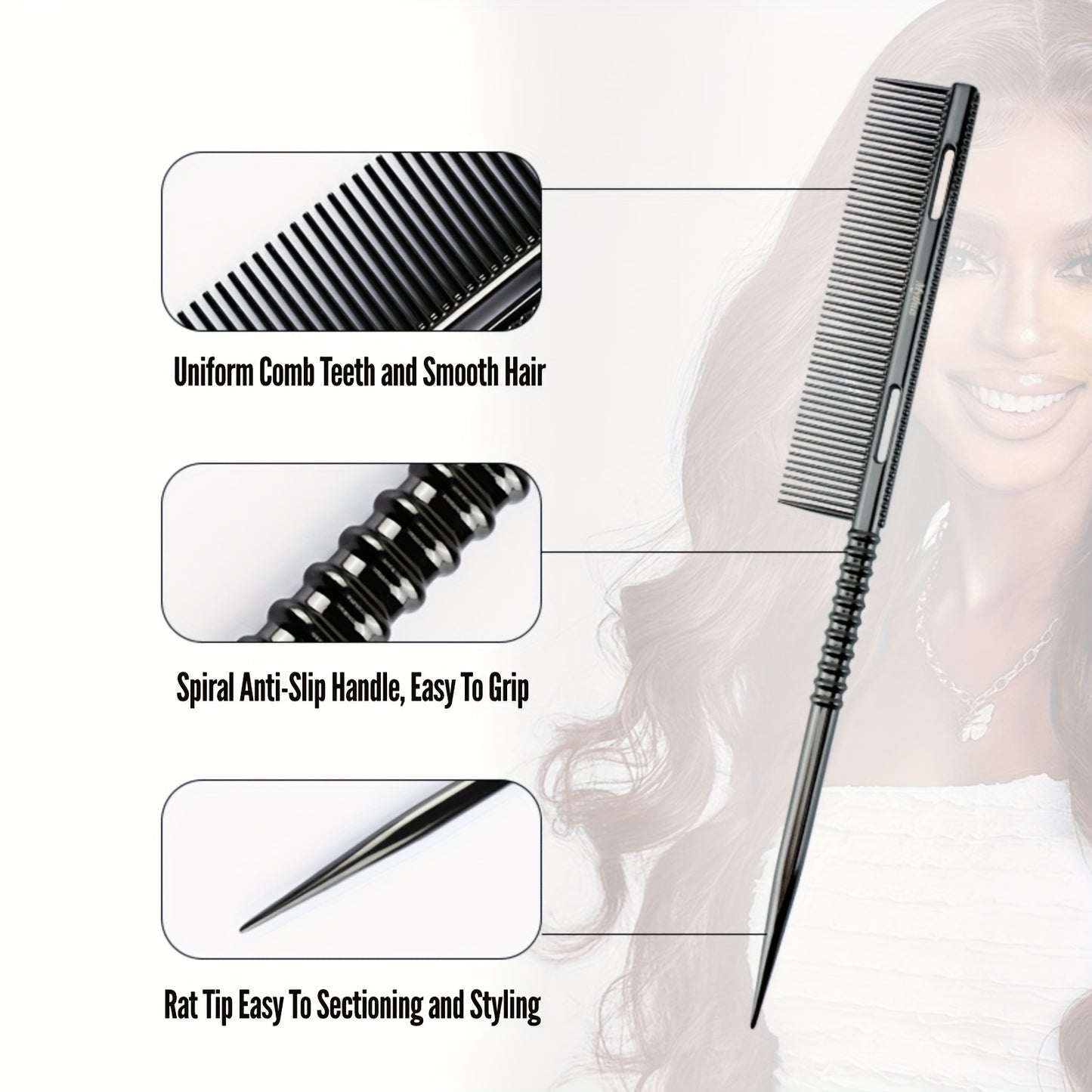 High Temperature Resistant Space Aluminum Threaded Point Tail Comb
