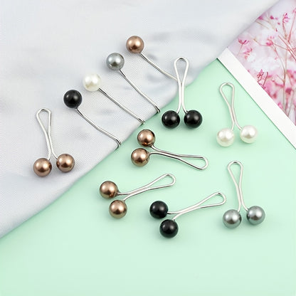 Broche de perlas para pañuelo