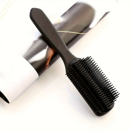 Professional Hair Styling Comb - 9-Row Heat Resistant & Anti-Static Hair Brush