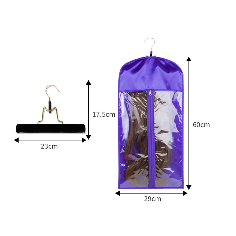 Hair extension carrier bag with hanger storage case
Protective hair extension travel bag dust cover organizer
Extension storage bag keeps hair tangle free and clean
Portable hair extension case with built in hanger
Professional salon hair extension organizer travel bag
Hair extension storage bag for safe and neat organization
