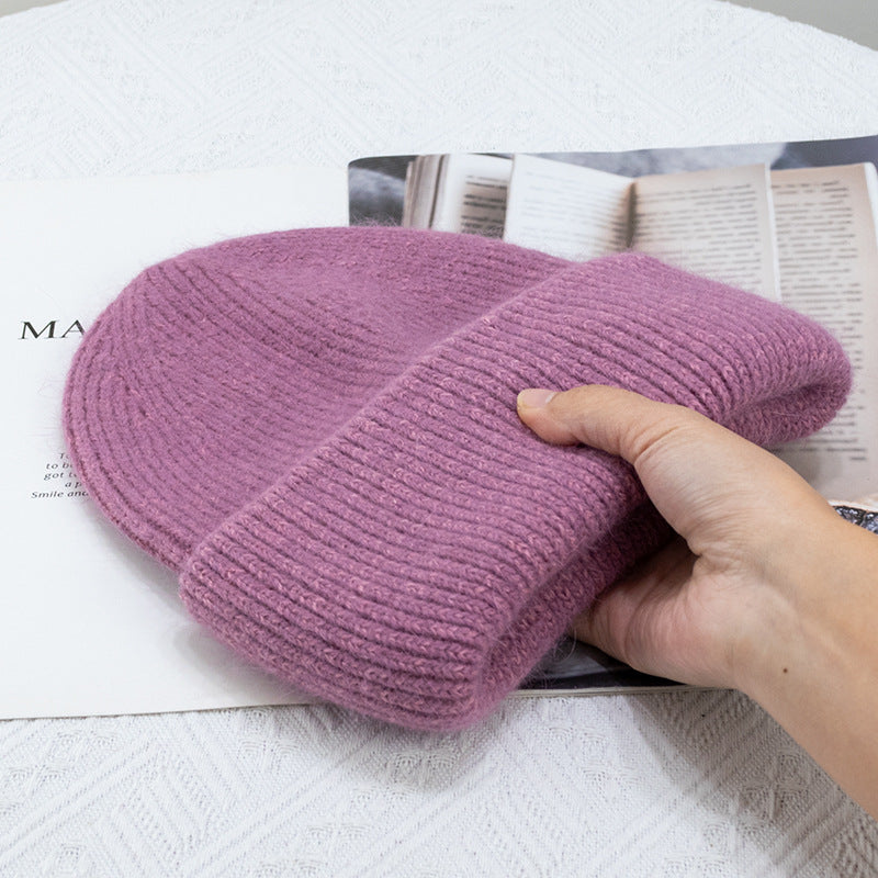 Sombrero de piel de conejo para mujer