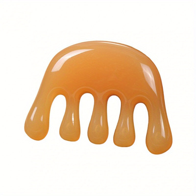 5-Tooth Scalp Massager for Head & Neck Acupressure, Meridian Massage Comb for Relaxation, Scalp Comb Massager