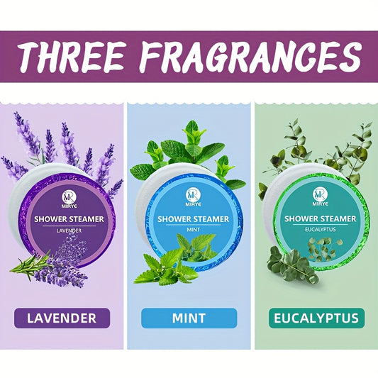 shower steamers 18pcs aromatherapy tablets set
lavender eucalyptus mint shower steamers spa set
relaxing shower tablets for stress relief self care
aromatherapy shower bombs for daily spa experience