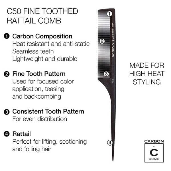 Carbon Comb Stylist 4-Pack