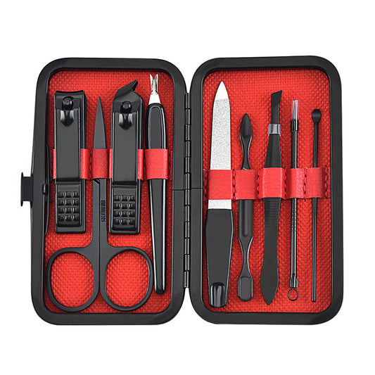 Men’s Stainless Steel Nail Grooming Kit – Portable Travel Manicure Set