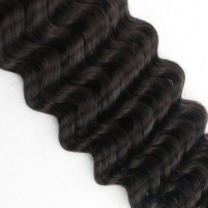 Deep Wave Bulk 100% Human Braiding Hair