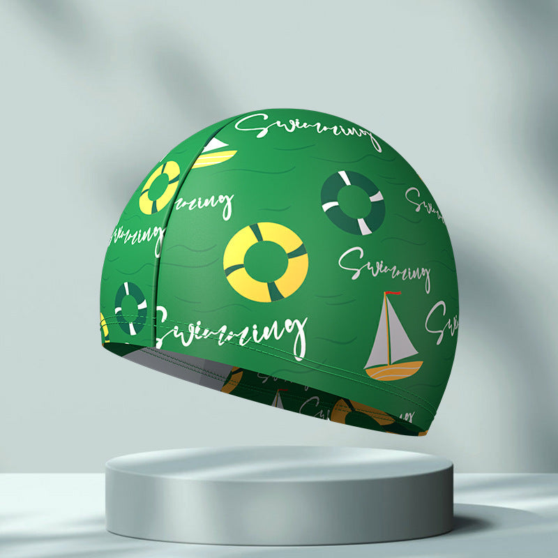 Men’s stretch swim cap with quick-dry nylon fabric
Comfortable adult swimming cap for pool and beach use
Lightweight printed swim cap easy to wear design
Flexible swim cap for men with modern patterns