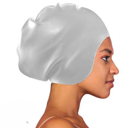Oversized silicone swim cap protecting long and thick hair
Adult swim cap with smooth surface reducing water drag
Chlorine-resistant silicone swim cap for pool and fitness
Vibrant colored oversized swim cap for adult swimmers