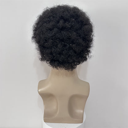 Human Wigs Short Curly Hair Afro Men