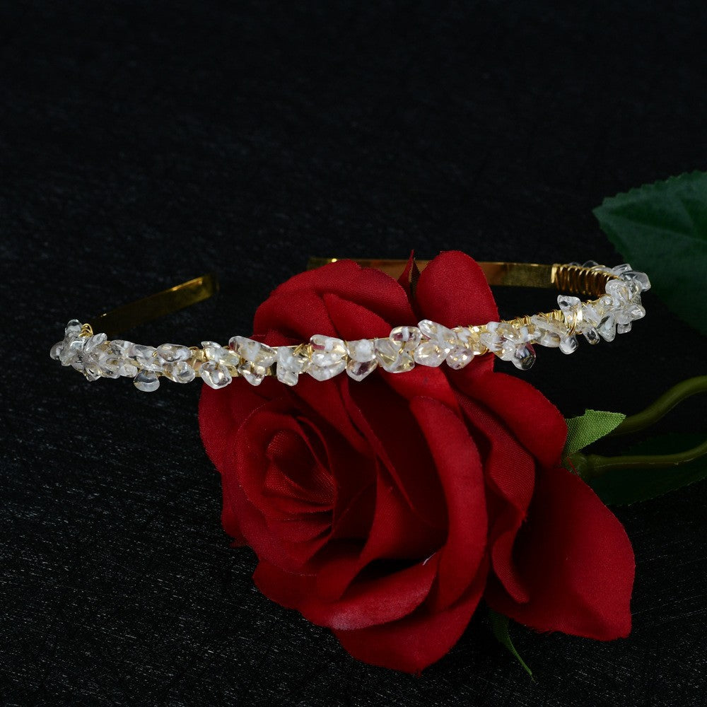 Crystal Amethyst Bridal Headband