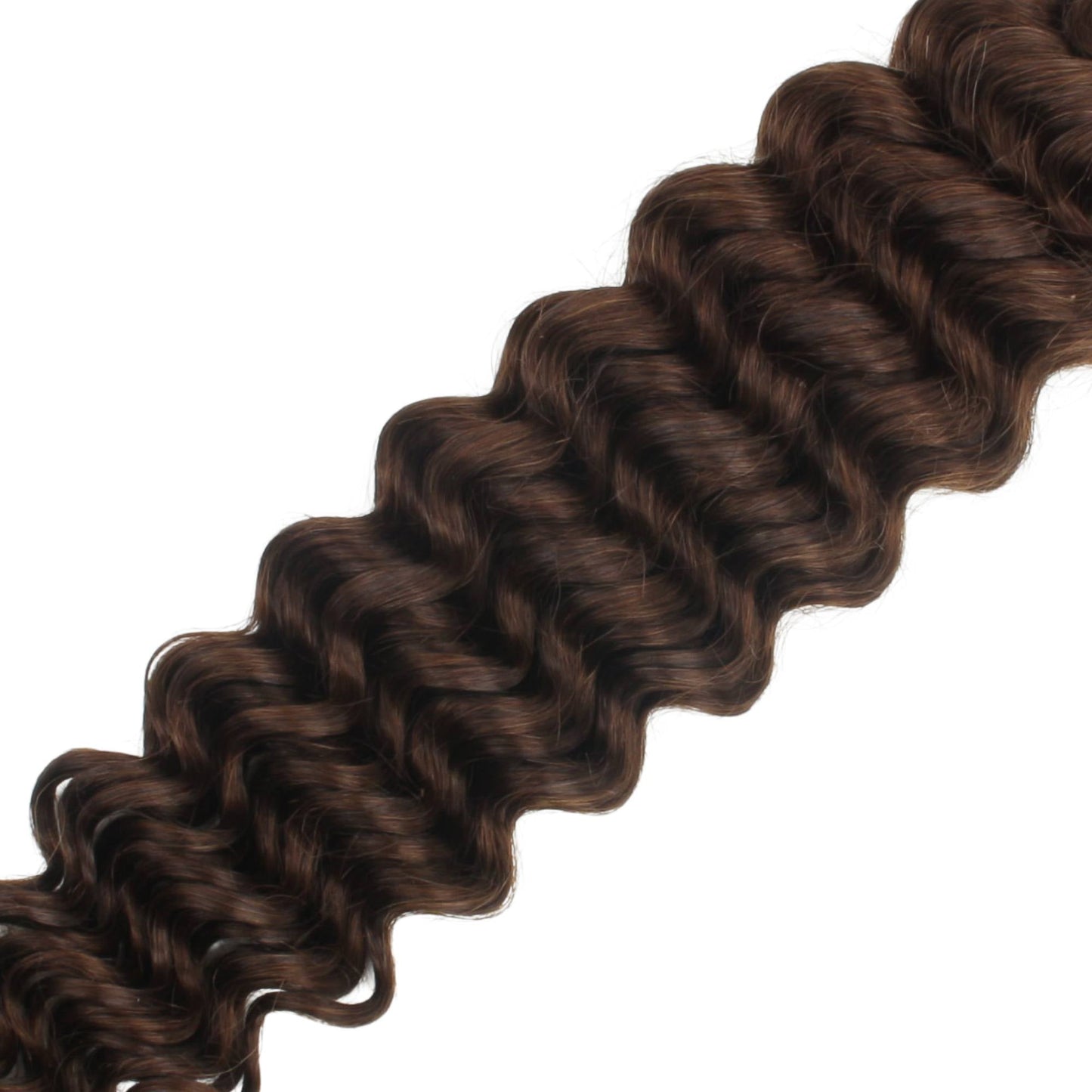 Medium Brown Deep Wave Color 4 Bulk 100% Human Braiding Hair